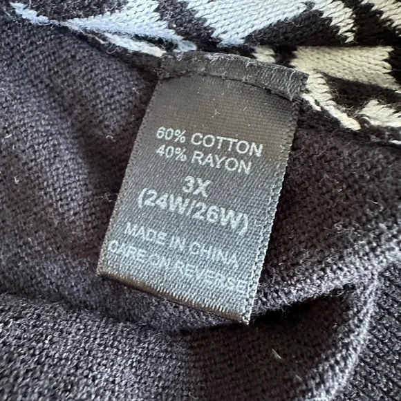 Willow Creek women’s plus 3X lightweight houndstooth sweater. - Picture 10 of 11